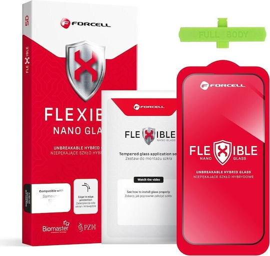 Forcell Flexible Nano Glass Flexible Screen Protector Compatible with Samsung Galaxy S26 Ultra Black