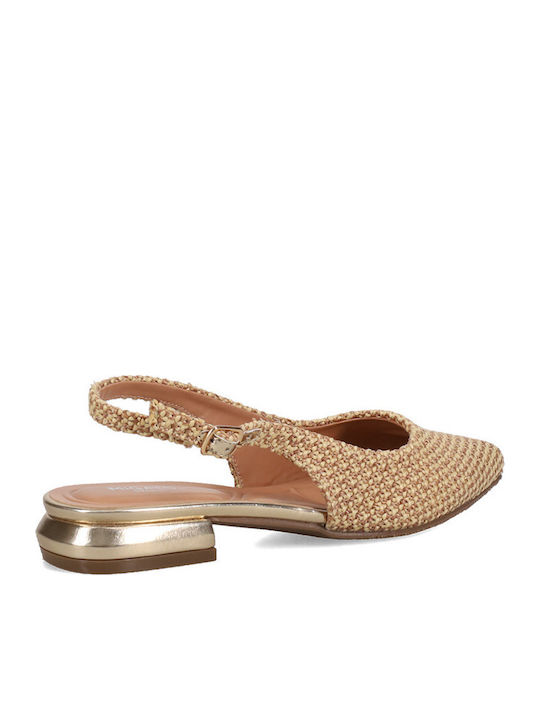 Damen Ballerinas Slingback Mit Riemen in Beige Farbe 100045709-010