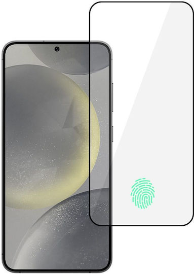 Glas 5D Vollkleber Vollflächig gehärtetes Glas Schwarz (Galaxy S24+)