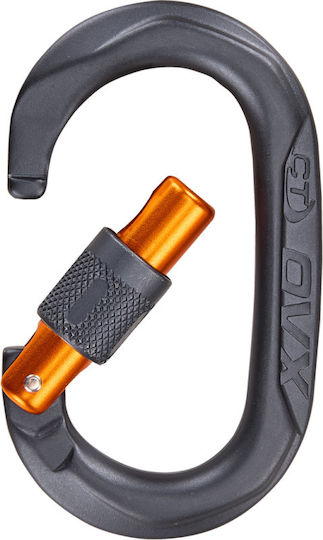 Climbing Technology Carabiner Ovx Alum Screw Gate Anthracite Anthracite