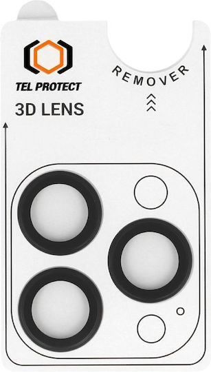 Tel Protect Προστασία Κάμερας Tempered Glass Μαύρο για το iPhone 13 Pro, iPhone 13 Pro Max