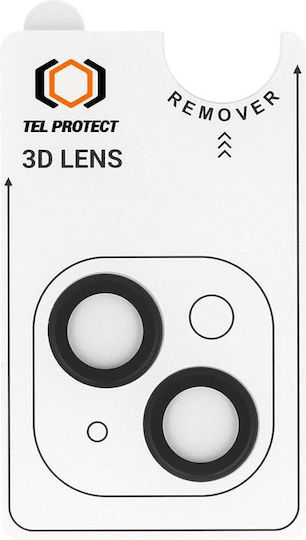 Tel Protect Camera Protection Tempered Glass Black for the Iphone 14, Iphone 14 Plus, Iphone 16e