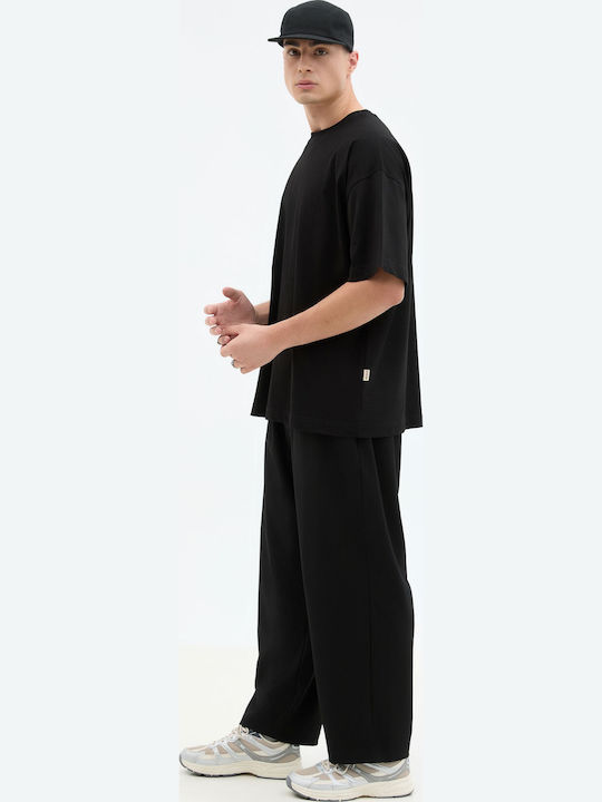 Herrenbluse Kurzarm Schwarz