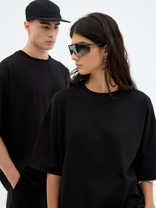 Herrenbluse Kurzarm Schwarz