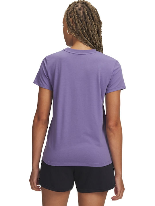 Under Armour Off Campus Core Ss Μπλούζα Μωβ
