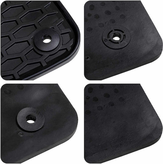 vidaXL Set of Front and Rear Mats 4pcs for Volvo S60 / V60 2019 Black