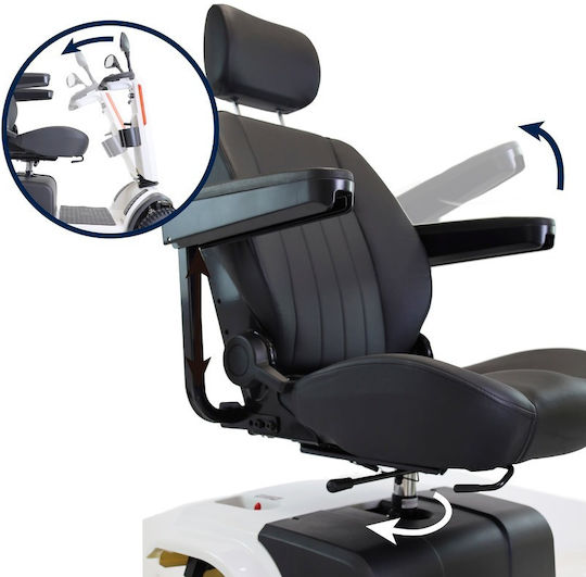 KMINA Electric Wheelchair Scooter 67cm 01-K10073 White