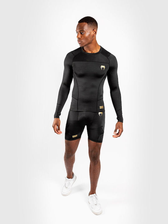 Venum G-fit Men's Long Sleeve Shirt VENUM-03726 for Jiu-Jitsu Black