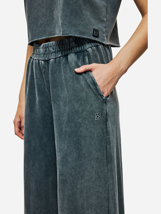 Women's Pantaloons with Rubber Band in Regular Fit Gray