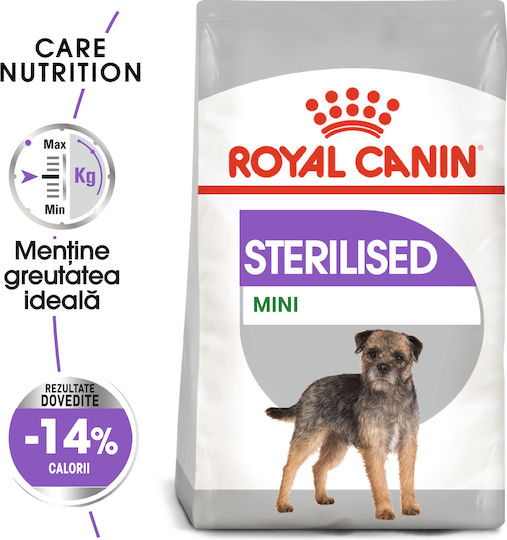 Royal Canin Mini Sterilised 8kg Dry Food for Adult Neutered Small Breed Dogs with Poultry