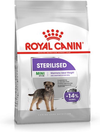 Royal Canin Mini Sterilised 8kg Dry Food for Adult Neutered Small Breed Dogs with Poultry