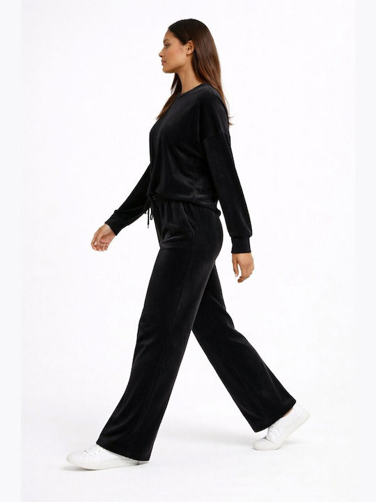 Set Trening Catifea Negru