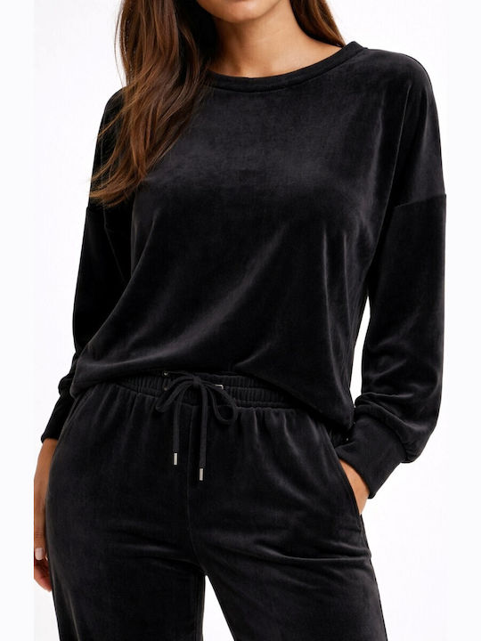Set Trening Catifea Negru