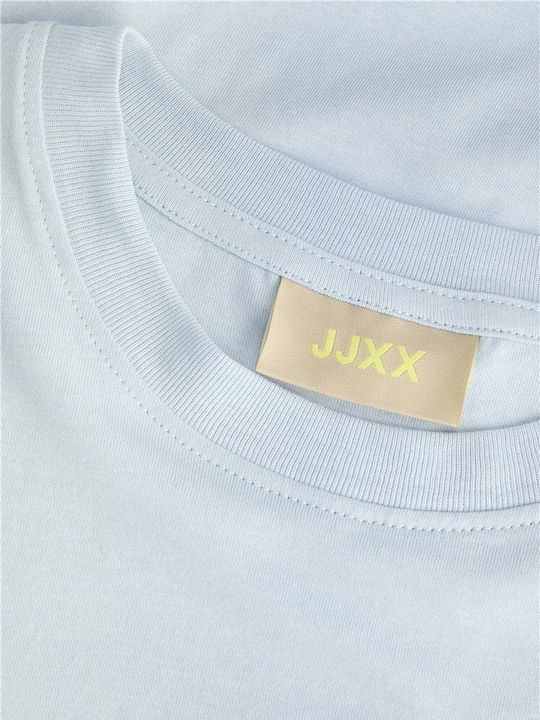 Women's T-shirt Ecru Green Light Blue