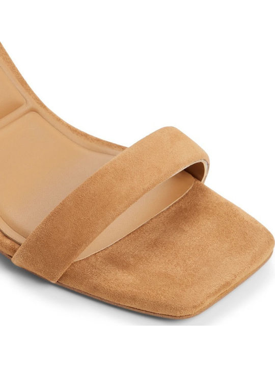 Damen Sandalen Wildleder Braune