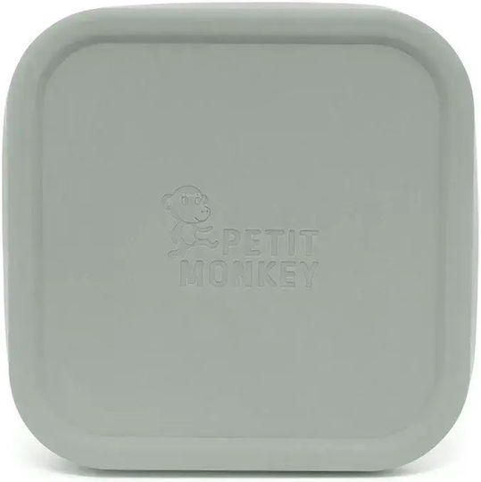 Petit Monkey Παιδικό Δοχείο Φαγητού από Σιλικόνη Πράσινο
