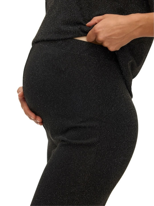 Maternity Pants Glitter Black 20023432 Kanva Mamalicious