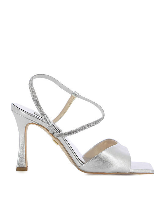 Damen Sandalen Silber