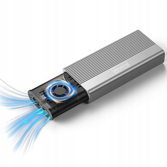 Zenwire Case for M.2 SATA III NVME Hard Drive with Thunderbolt Type-C Connection