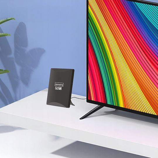 Zenwire Innenbereich / Draußen TV-Antenne (Benötigt Strom) Schwarze