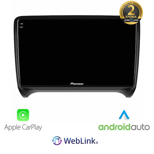 Pioneer Car Audio System for Audi TT 2006-2013 (Bluetooth/USB/WiFi/GPS/Apple-Carplay/Android-Auto)