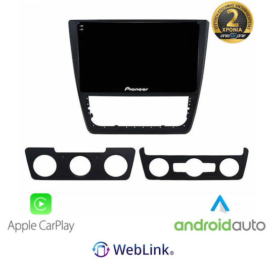 Pioneer Ηχοσύστημα Αυτοκινήτου για Skoda Yeti 2014 (Bluetooth/USB/WiFi/GPS/Apple-Carplay/Android-Auto)