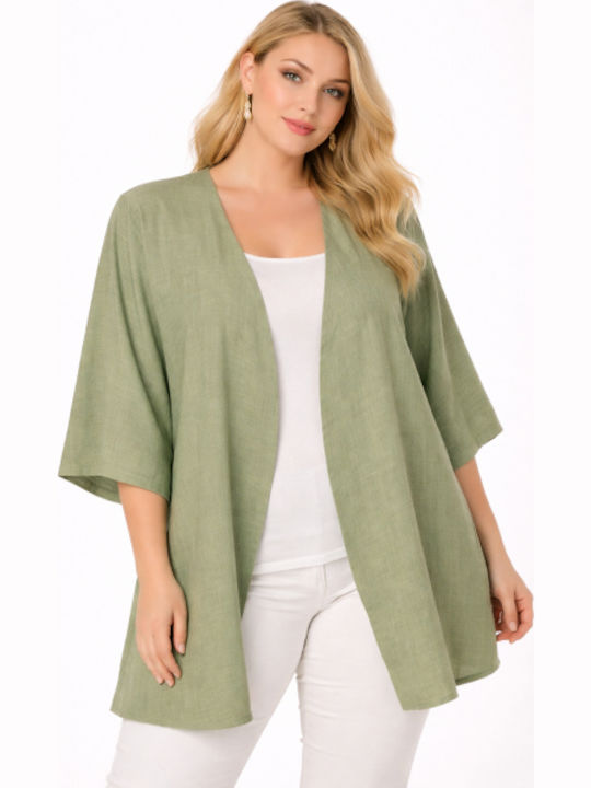Women's Cardigan Light Green SH-55080-26CA-GREEN