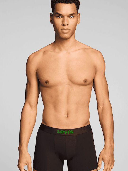 Herren Boxershorts Grün/Schwarz Mit Mustern 2er Pack