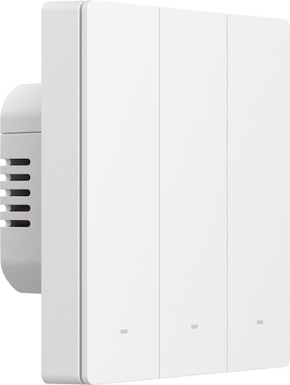 Sonoff Sonoff Elektrischer Wandtaster Berührungstaste Wi-Fi Dreifach mit Weißem Rahmen