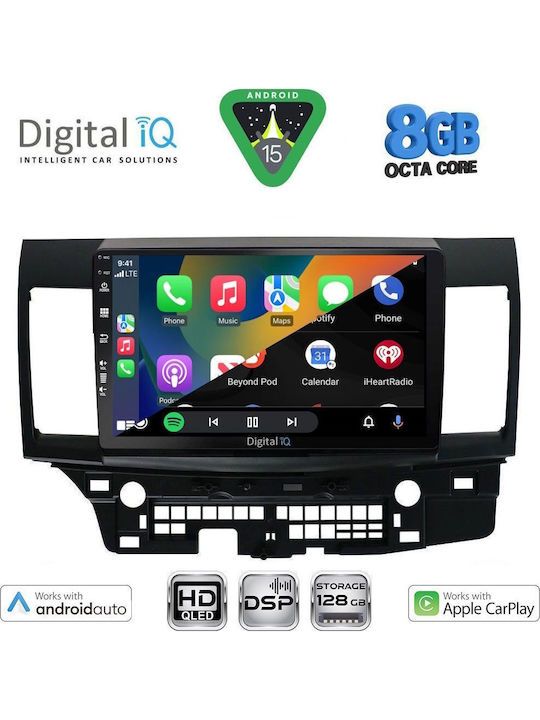 Digital IQ Car Audio System for Mitsubishi Lancer 2008-2017 (Bluetooth/USB/WiFi/GPS/Apple CarPlay/Android Auto) with 10" Touch Screen
