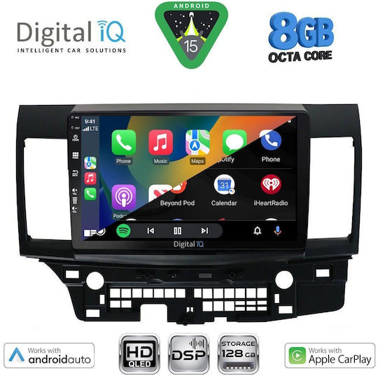 Digital IQ Ηχοσύστημα Αυτοκινήτου για Mitsubishi Lancer 2008-2017 (Bluetooth/USB/WiFi/GPS/Apple-Carplay/Android-Auto) με Οθόνη Αφής 10"