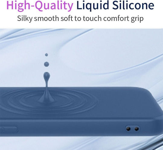 Smooth Blue Silicone Back Cover (Motorola Moto G57 Power 5G / G67 Power 5G)