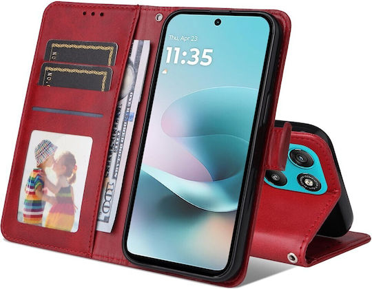 Basic Wallet Κόκκινο (Motorola Moto G57 Power 5g / G67 Power 5g)