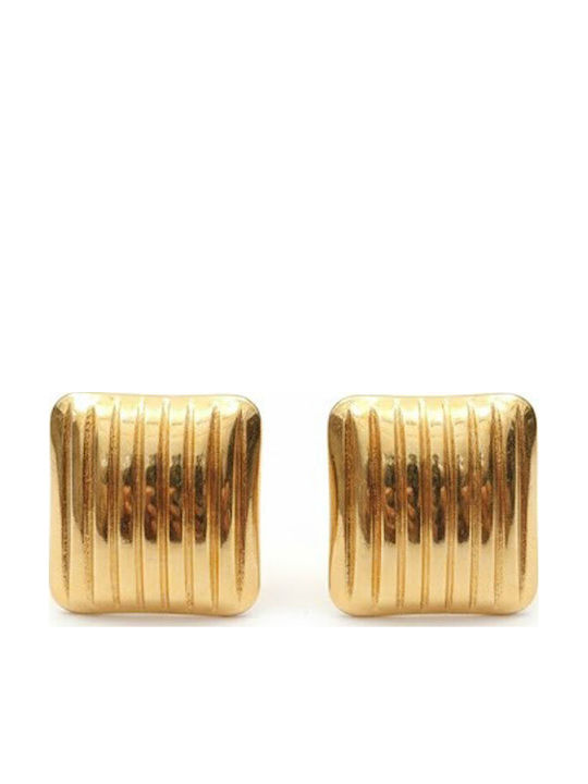 Awear Gold Plated Steel Stud Earrings Awear Gold Plated Steel Stud Earrings