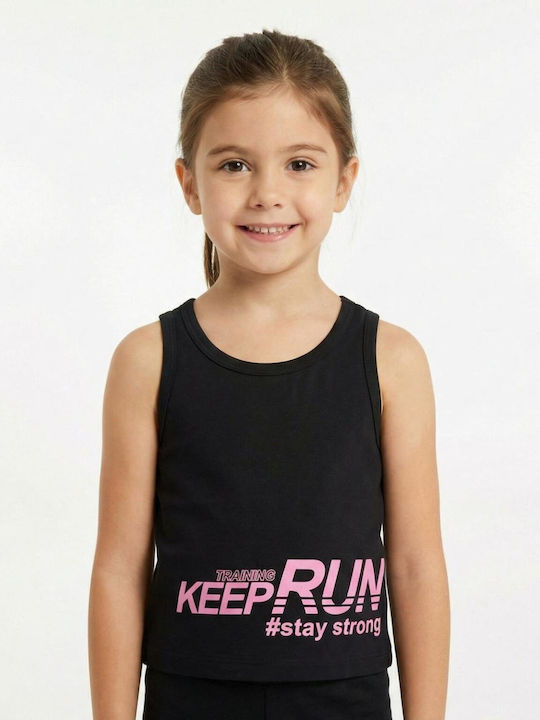 Kids Set with Leggings Summer 2 Pieces Black