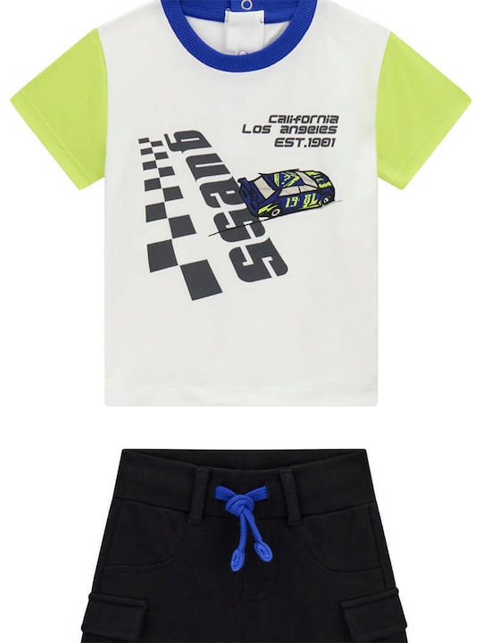 Kids Set with Shorts Summer 2 Pieces White