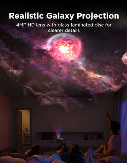 Govee Smart Projector Διακοσμητικό Φωτιστικό Galaxy Light RGB 23.8x16.3x14.8εκ.