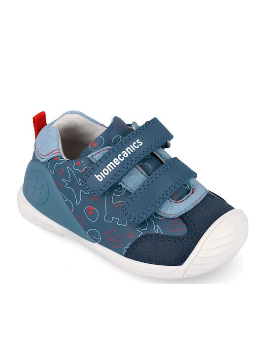 Παιδικά Sneakers Ανατομικά με Σκρατς Μπλε