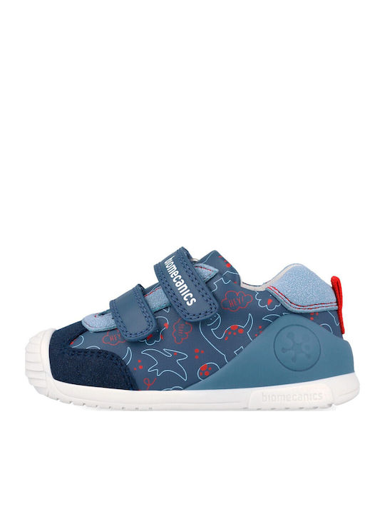 Παιδικά Sneakers Ανατομικά με Σκρατς Μπλε