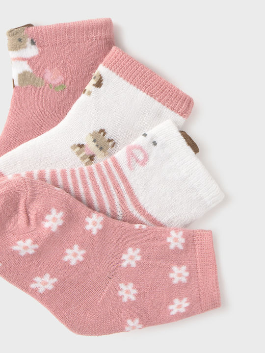 Mayoral Kids' Socks Pink 4 Pairs