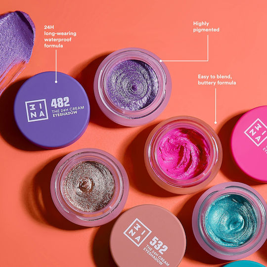 3ina The 24h Cream Eyeshadow Σκιές Ματιών 3μλ
