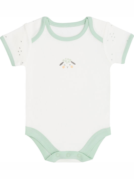 Kikka Boo Sleepy Sheep Set of Baby Bodysuits Green 3 Pieces