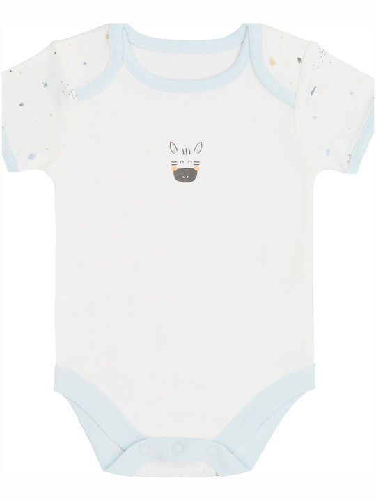 Kikka Boo Stripy Friends Baby Bodysuits Blue Set 3 Pieces