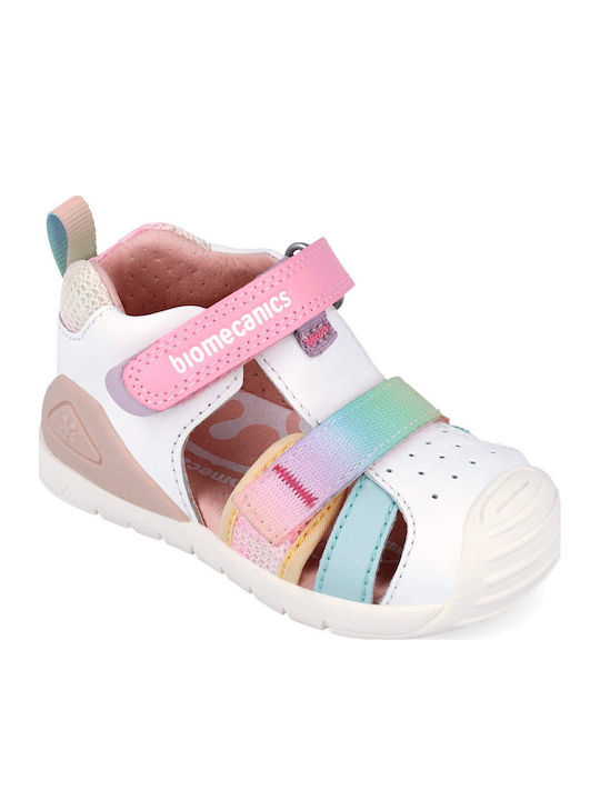 Sandale Tip Pantof Anatomice Albe