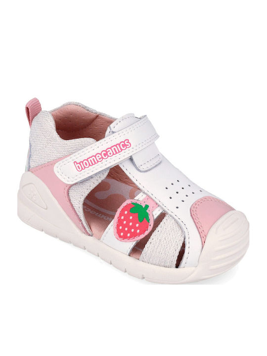 Sandale Tip Pantof Anatomice Albe