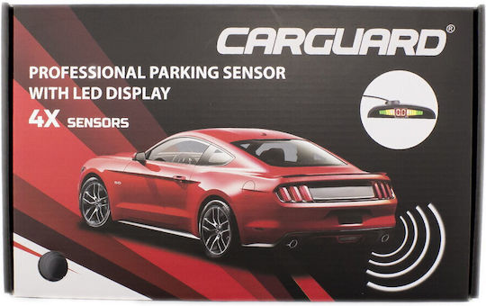 CarGuard Car Parking System and 4 Sensors 23.8mm in Black Color