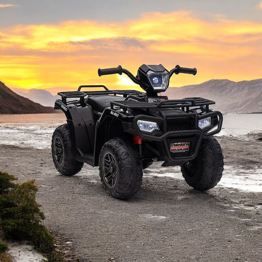 Kids Electric 12 Volt Black 4 Wheel Motorcycle