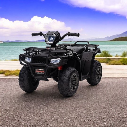 Kids Electric 12 Volt Black 4 Wheel Motorcycle