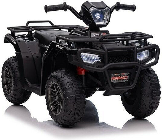 Kids Electric 12 Volt Black 4 Wheel Motorcycle