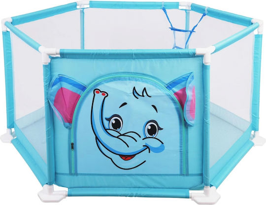 Ramiz Blue Playpen with Mattress 64x64cm